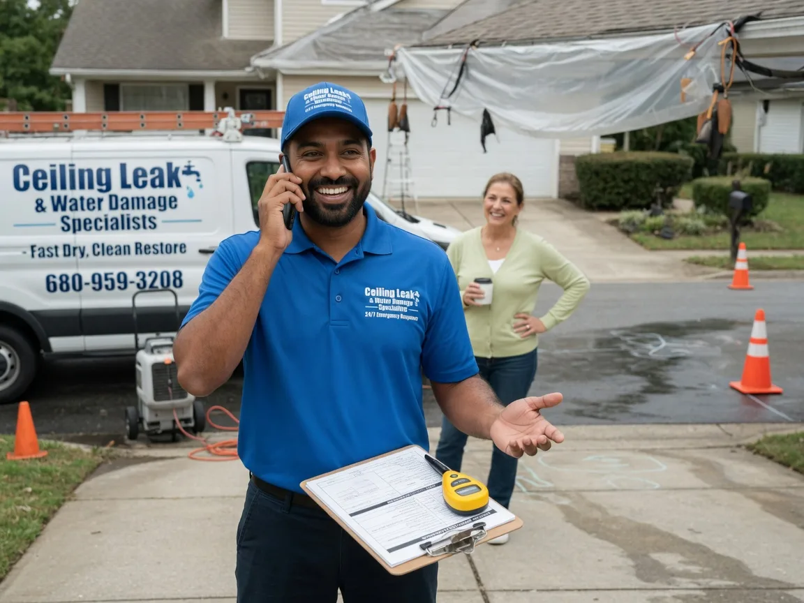 Ceiling Leak Cleanup Idaville, IN FAQs